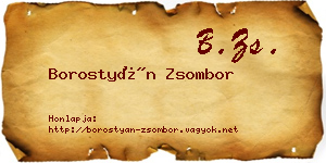 Borostyán Zsombor névjegykártya